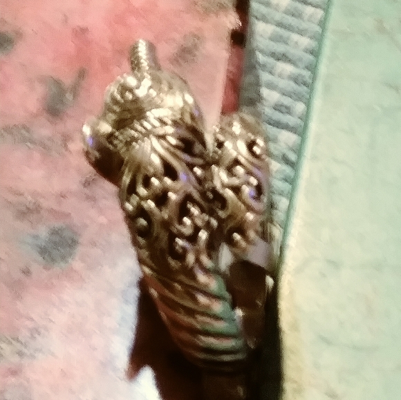 NWT 🛑LOWEST PRICE🛑 IOLITE EYED/ELEPHANT STERLING BYPASS RING. SIZE-(6.5)/6-1/2 - Picture 7 of 9